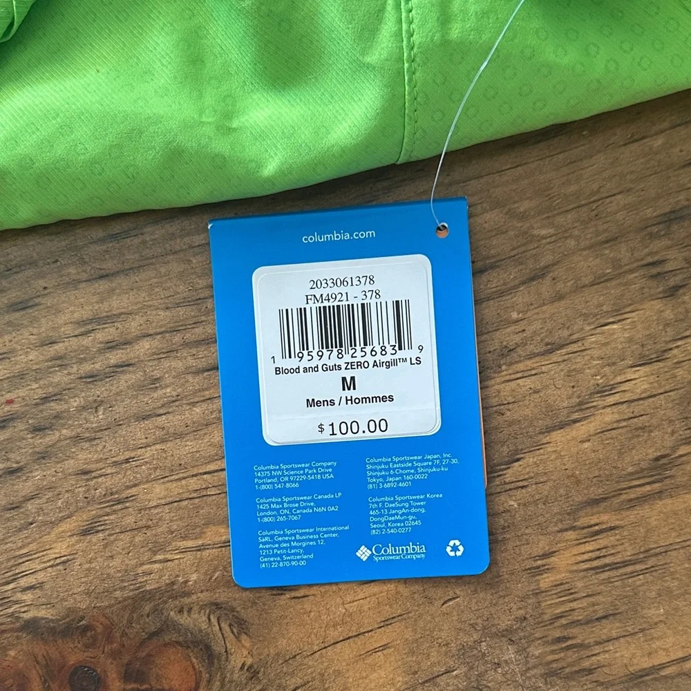 Bright green Columbia Button-Up Shirt - Picture 7 of 9